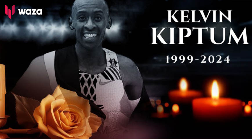 Funeral procession for Kenyan marathoner Kiptum